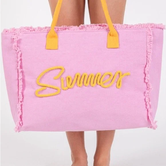 Summer Tote Bag multiple colors limited stock - Picture 7 of 9